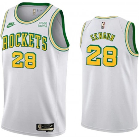 Dres Houston Rockets Alperen Sengun 28 Nike 2022-23 Classic Edition Bijela Swingman